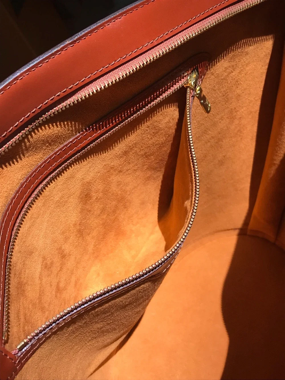 ✅LV BUNDLE DEAL Leather BAG in Burnt Orange with Matching Wallet AUTHENTIC